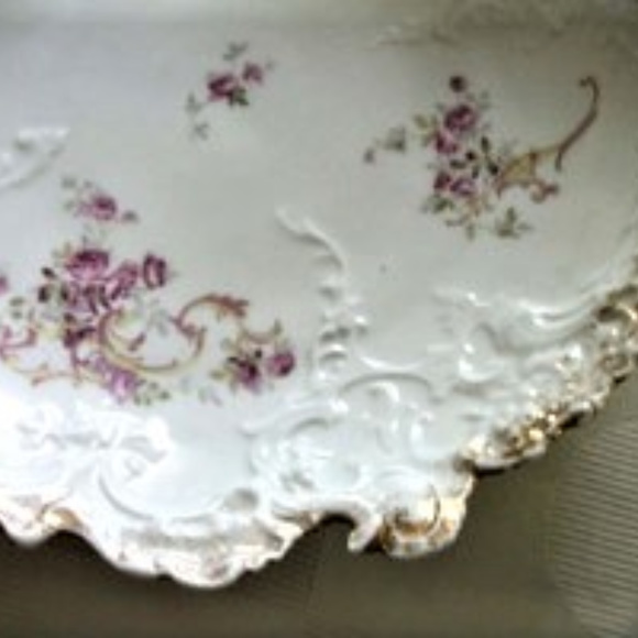 Antique Leonard Vienna Austria Scalloped Bowl - Picture 2 of 5